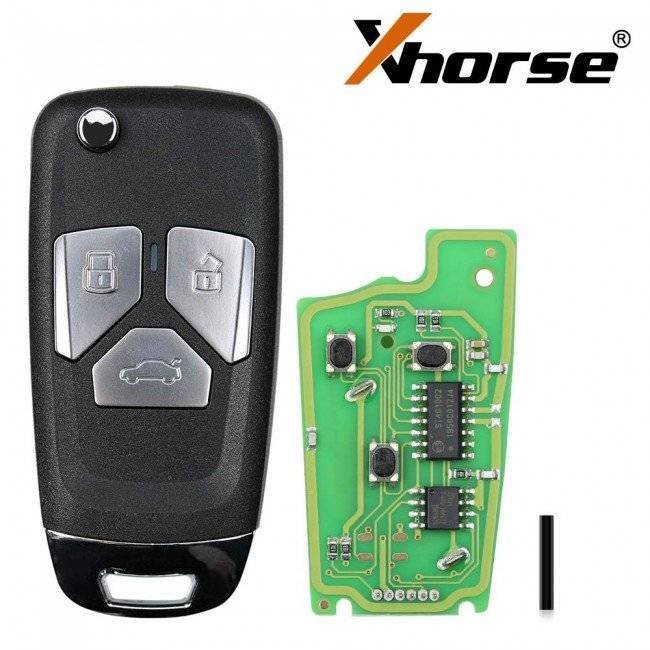 Xhorse XKAU01EN Wire Flip Remote Key Audi Type 3/4 Buttons