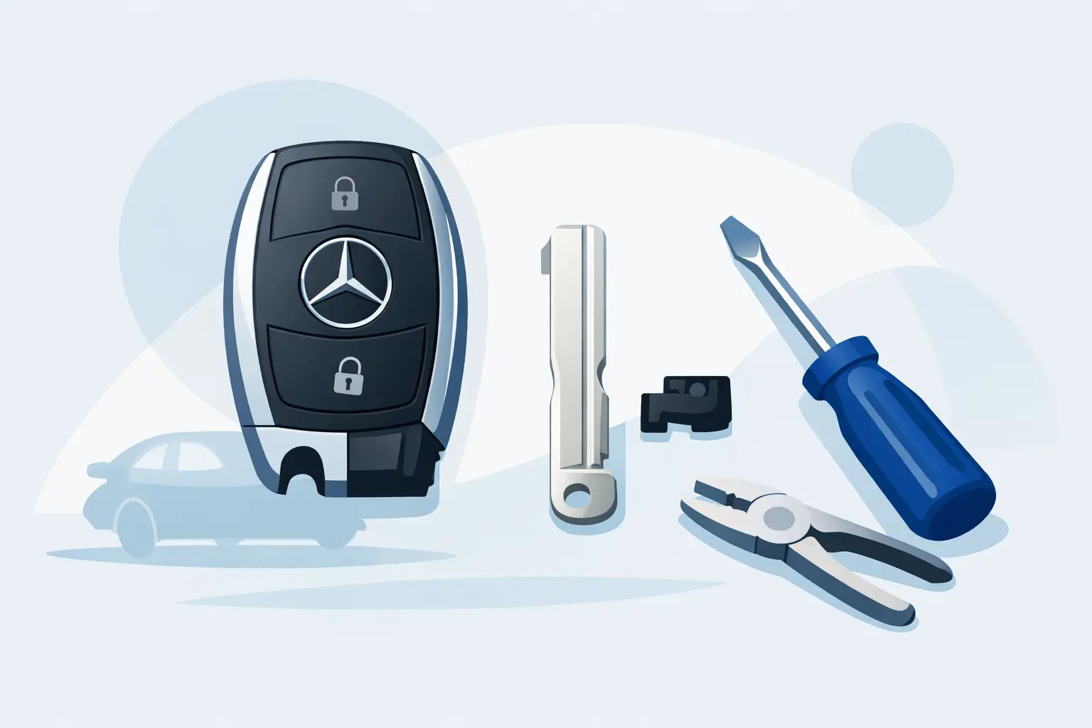 Mercedes Key Blade Replacement Guide