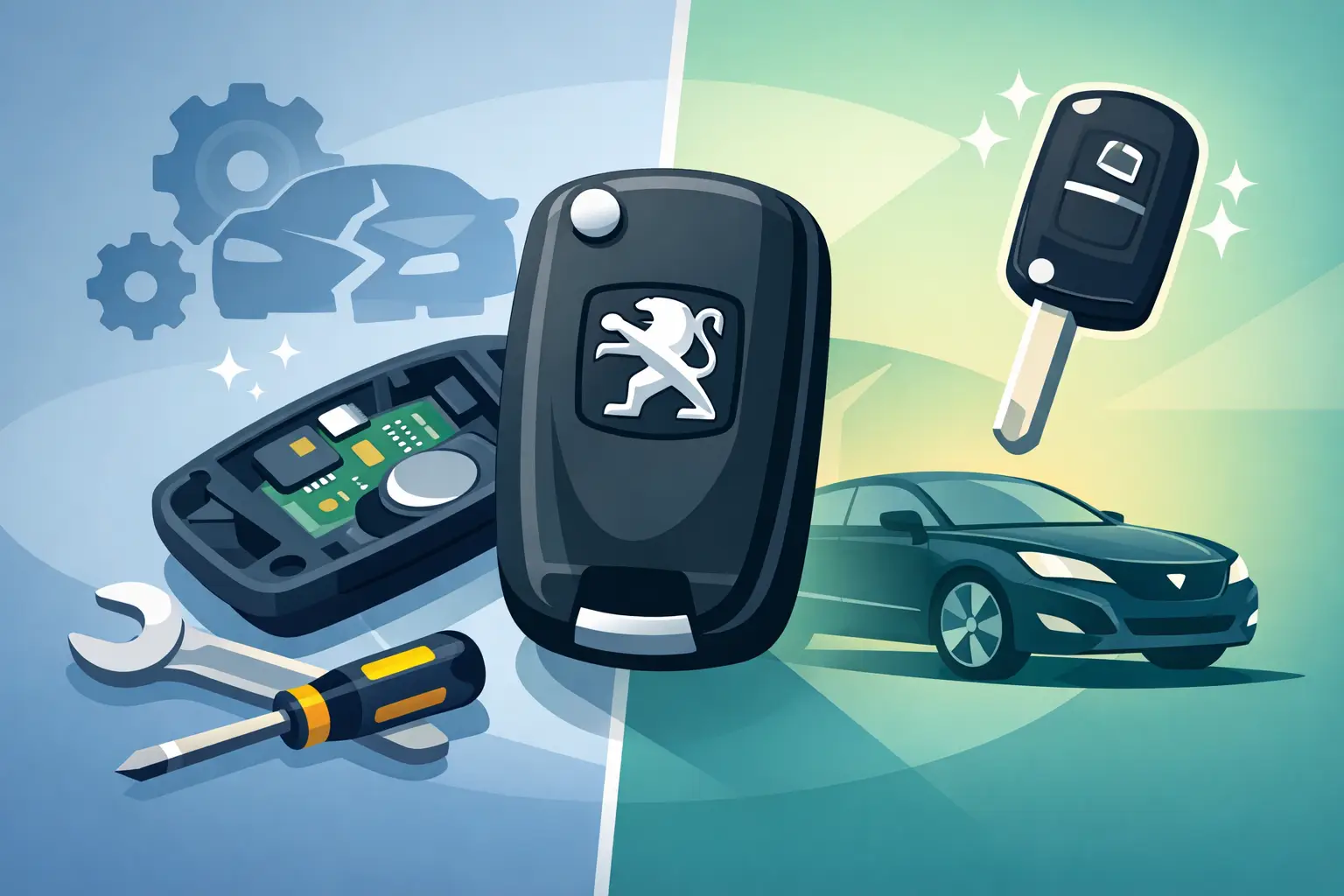 Peugeot Key Fob Repair or Replace?