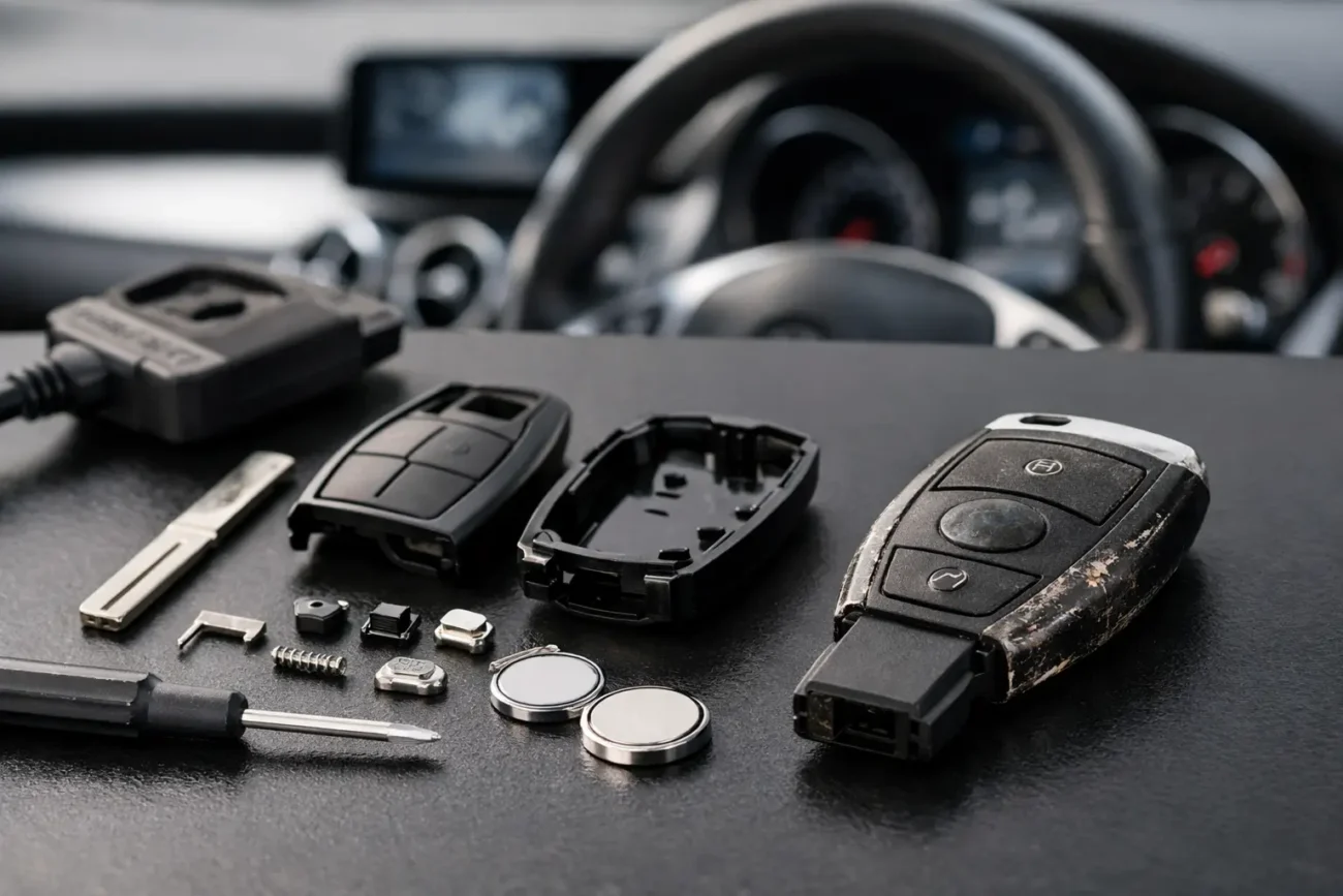 Mercedes Key Repair Kit for a Worn Remote Fob